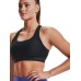 Under Armour Crossback Mid Γυναικείο Αθλητικό Μπουστάκι Μαύρο με Επένδυση