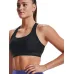 Under Armour Crossback Mid Γυναικείο Αθλητικό Μπουστάκι Μαύρο με Επένδυση
