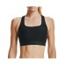 Under Armour Crossback Mid Γυναικείο Αθλητικό Μπουστάκι Μαύρο με Επένδυση