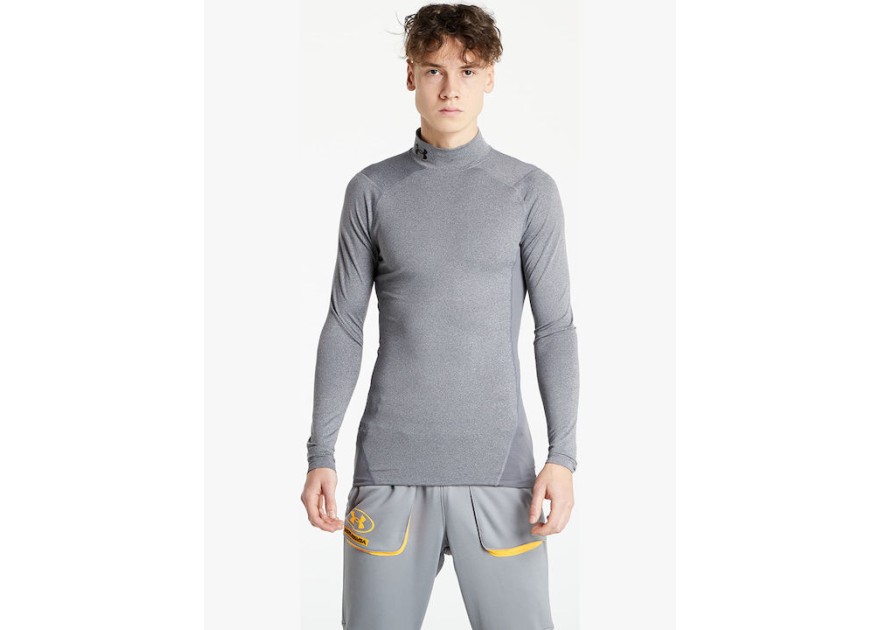 Under Armour CG Armour Ανδρική Ισοθερμική Μακρυμάνικη Μπλούζα Compression Γκρι