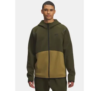 Under Armour Unstoppable Φούτερ Fleece με Κουκούλα Πράσινο