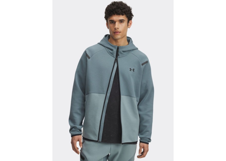Under Armour Ua Unstoppable Φούτερ Fleece με Κουκούλα Μπλε