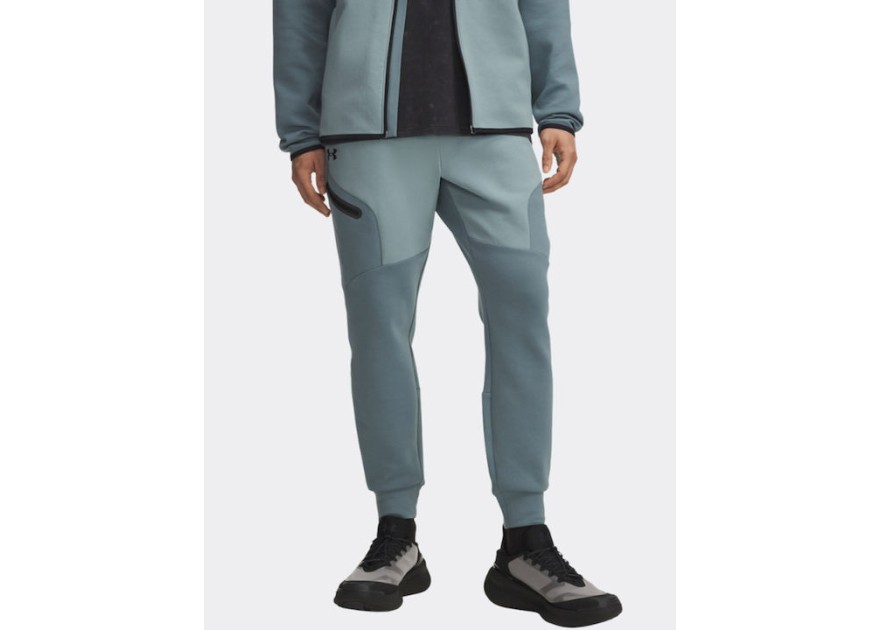 Under Armour Unstoppable Παντελόνι Φόρμας με Λάστιχο Μπλε