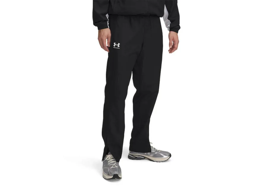 Under Armour Rival Παντελόνι Φόρμας Γυαλιστερό με Λάστιχο Black