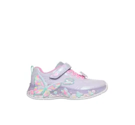 Skechers Παιδικά Sneakers με Σκρατς & Φωτάκια Μωβ