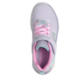 Skechers Παιδικά Sneakers με Σκρατς & Φωτάκια Μωβ