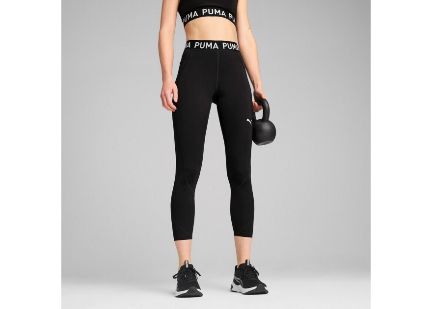 Puma Strong Training Γυναικείο Ποδηλατικό Κολάν Ψηλόμεσο Colorblock