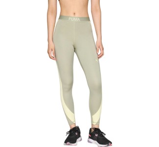 Puma Strong Γυναικείο Cropped Κολάν Πράσινο