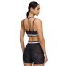 Puma Strappy Bra Γυναικείο Αθλητικό Μπουστάκι Black/white με Επένδυση