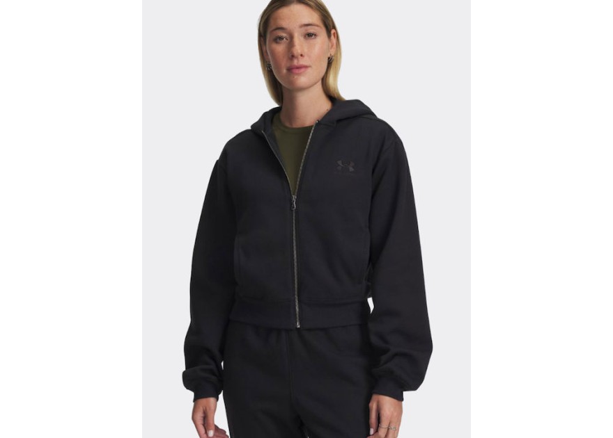 Under Armour Γυναικεία Φούτερ Γυναικεία Ζακέτα Φούτερ με Κουκούλα Μαύρο