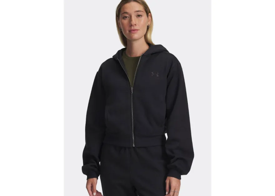Under Armour Γυναικεία Φούτερ Γυναικεία Ζακέτα Φούτερ με Κουκούλα Μαύρο