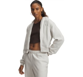 Under Armour Γυναικεία Ζακέτα Φούτερ με Κουκούλα Off White