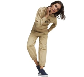 Puma Παντελόνι Φόρμας με Λάστιχο Μπεζ