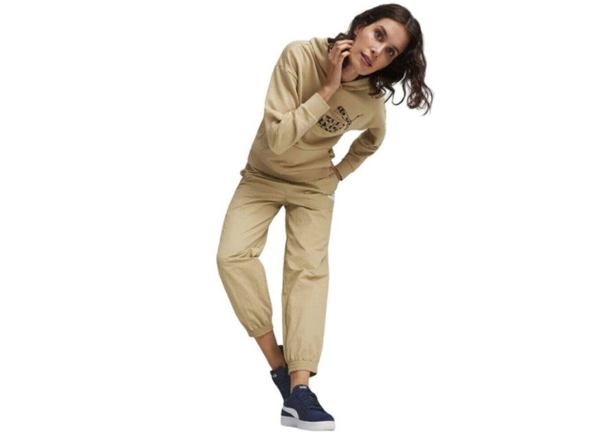 Puma Παντελόνι Φόρμας με Λάστιχο Μπεζ