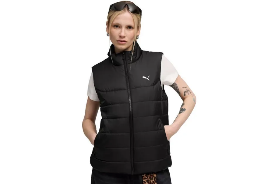 Puma Γυναικείο Αμάνικο Puffer Μπουφάν για Χειμώνα Μαύρο