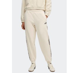 Puma Essentials Παντελόνι Φόρμας Fleece Εκρού