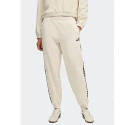 Puma Essentials Παντελόνι Φόρμας Fleece Εκρού