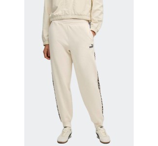 Puma Essentials Παντελόνι Φόρμας Fleece Εκρού