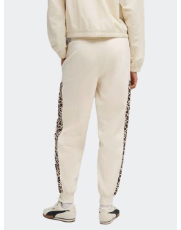 Puma Essentials Παντελόνι Φόρμας Fleece Εκρού