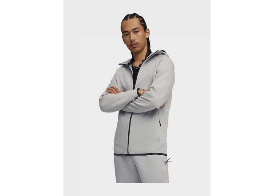 Puma Evostripe Φούτερ με Κουκούλα Γκρι