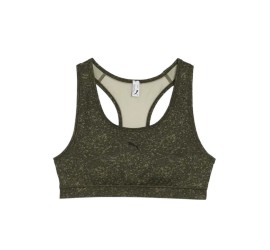 Puma 4keeps Bra Γυναικείο Αθλητικό Μπουστάκι Lux Army