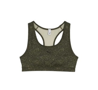 Puma 4keeps Bra Γυναικείο Αθλητικό Μπουστάκι Lux Army
