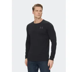 Under Armour Αθλητική Μπλούζα Μακρυμάνικη Μαύρη