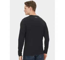 Under Armour Αθλητική Μπλούζα Μακρυμάνικη Μαύρη