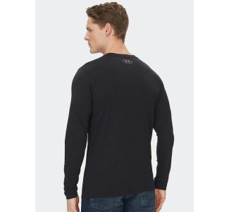 Under Armour Αθλητική Μπλούζα Μακρυμάνικη Μαύρη