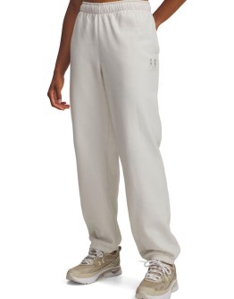 Under Armour Παντελόνι Φόρμας με Λάστιχο Fleece Εκρού