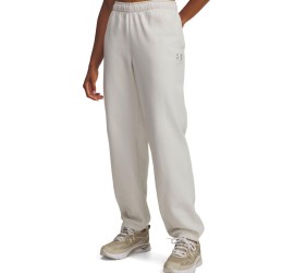 Under Armour Παντελόνι Φόρμας με Λάστιχο Fleece Εκρού