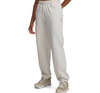 Under Armour Παντελόνι Φόρμας με Λάστιχο Fleece Εκρού