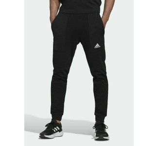 Adidas Essentials BrandLove Παντελόνι Φόρμας με Λάστιχο Μαύρο