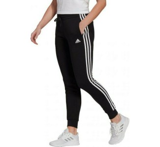 Adidas Essentials Slim Tapered Παντελόνι Γυναικείας Φόρμας με Λάστιχο Μαύρο