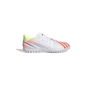 Adidas Predator Edge.4 TF Χαμηλά Ποδοσφαιρικά Παπούτσια με Σχάρα Λευκά