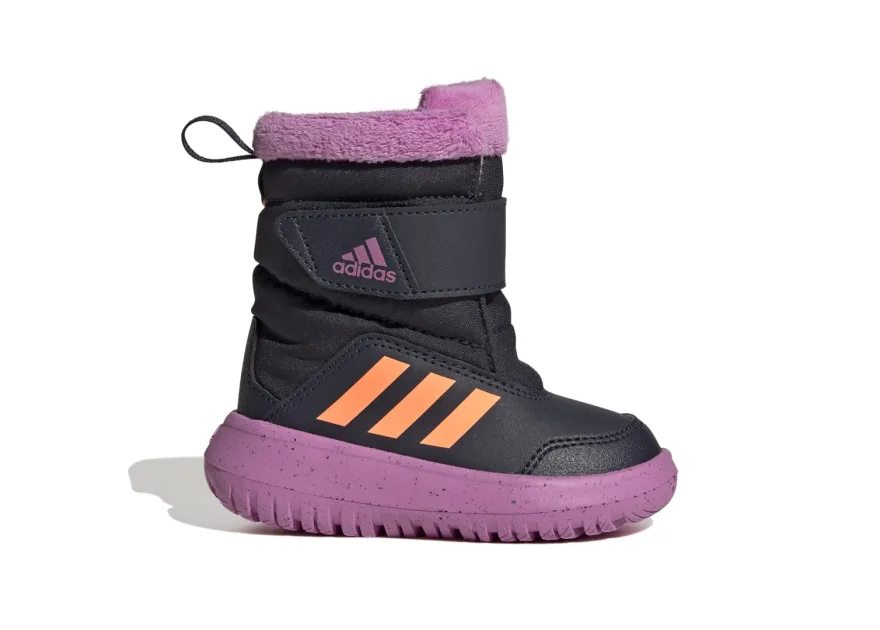 Adidas Παιδικά Μποτάκια Χιονιού με Σκρατς Μπλε Winterplay