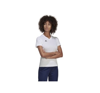 Adidas Γυναικείο Αθλητικό T-shirt με V Λαιμόκοψη Λευκό