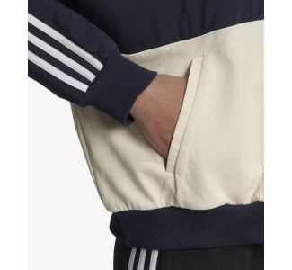 Adidas 3 Stripes Zip Up Essentials Hoodie