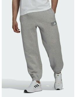 Adidas Essentials FeelVivid Παντελόνι Φόρμας με Λάστιχο Medium Grey Heather