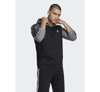 Adidas Essentials Ανδρικό Φούτερ με Κουκούλα και Τσέπες Μαύρο