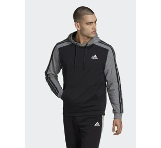 Adidas Essentials Ανδρικό Φούτερ με Κουκούλα και Τσέπες Μαύρο