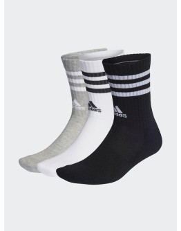Adidas Performance 3-Stripes Cushioned Αθλητικές Κάλτσες Πολύχρωμες 3 Ζεύγη