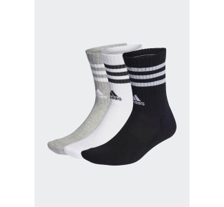 Adidas Performance 3-Stripes Cushioned Αθλητικές Κάλτσες Πολύχρωμες 3 Ζεύγη