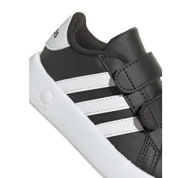 Adidas Παιδικά Sneakers Tensaur με Σκρατς Μαύρα