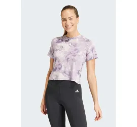 Adidas Essentials Aop Γυναικείο Αθλητικό T-shirt Floral Μωβ