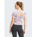 Adidas Essentials Aop Γυναικείο Αθλητικό T-shirt Floral Μωβ
