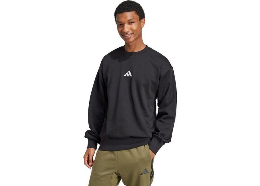 Adidas Feelcozy Φούτερ Fleece Μαύρο