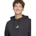Adidas Feelcozy Aνδρικό Φούτερ με Κουκούλα Μαύρο