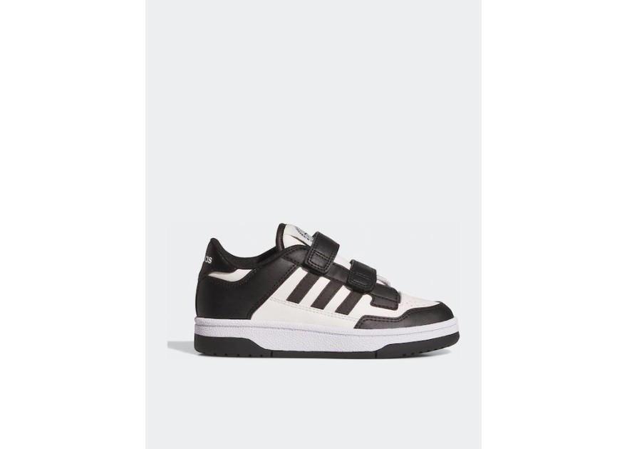 Adidas Rapid Court Cf C Παιδικά Sneakers με Σκρατς Μαύρα
