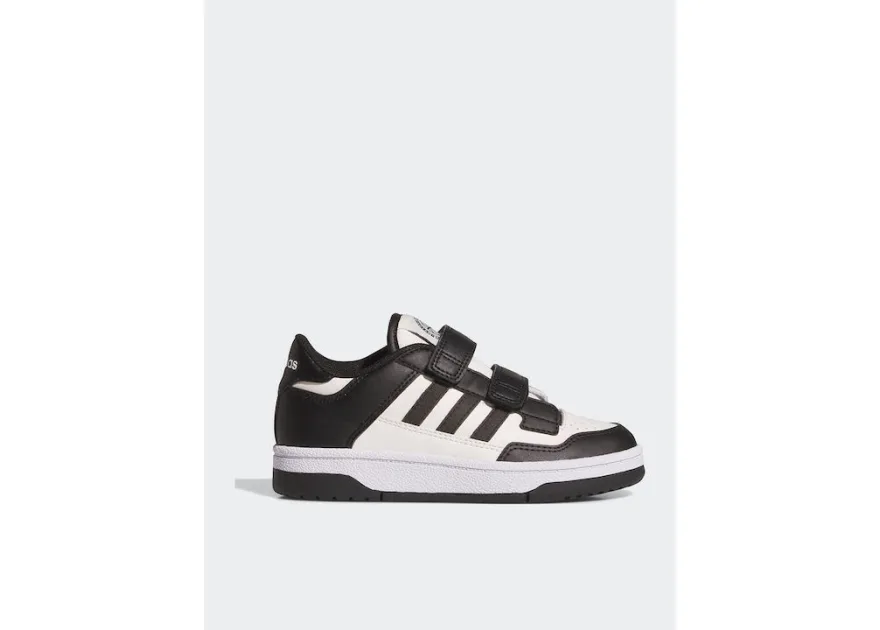 Adidas Rapid Court Cf C Παιδικά Sneakers με Σκρατς Μαύρα